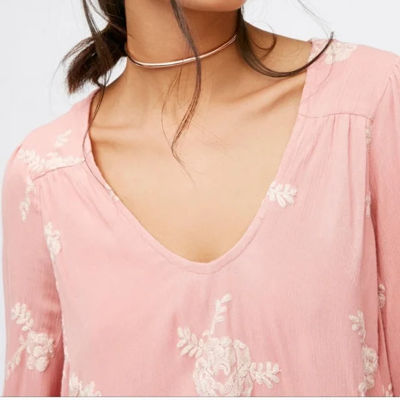 Altar'd State Embroidered Floral Dress, Size Small - Picture 3 of 7